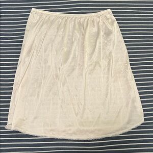 Elegant Cream Slip Skirt